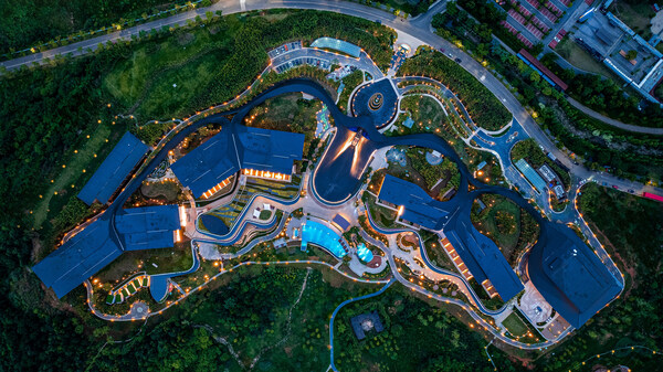 西南地区首家club& med& joyview地中海邻境•黑龙滩度假村鸟瞰图