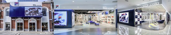 华中首店 fila鞋创空间·武汉汉街店、华东首店 fila鞋创空间·上海恒基名人购物中心店、西北首店 fila鞋创空间·西安赛格店