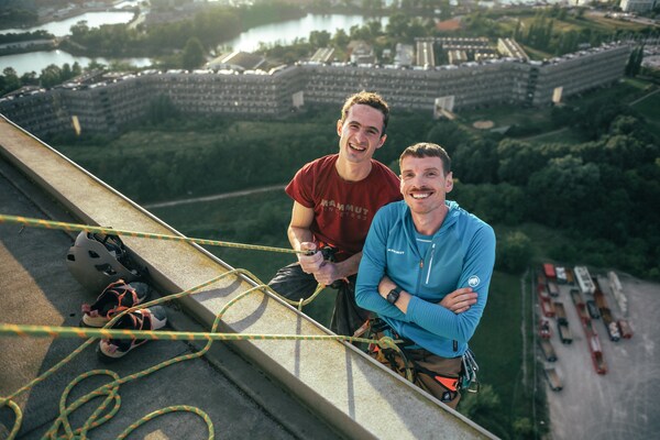 mads emil dalsgaard, co-ceo of klimate, was a reliable partner in the project as well as in belaying adam ondra during his climb. (©petr chodura / mammut sports group ag)