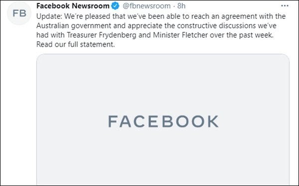 vogue任命史上最年轻的编辑总监；facebook结束澳洲新闻链接封锁 | 媒体和传播业周报